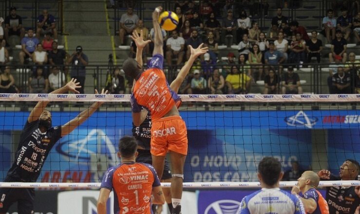 Farma Conde Vôlei São José é superado pelo Suzano Vôlei no tie-break