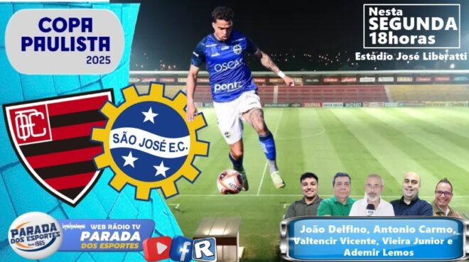 São José joga nesta segunda para manter a ponta 3 São José joga nesta segunda para manter a ponta 2