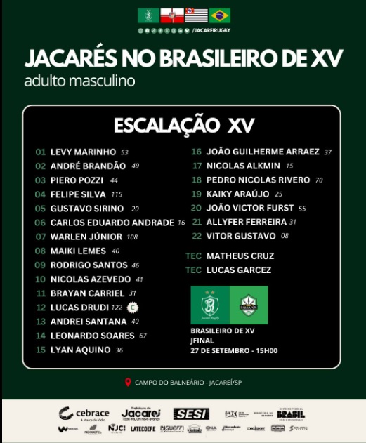 Jacareí Rugby festeja título do Brasileirão 3