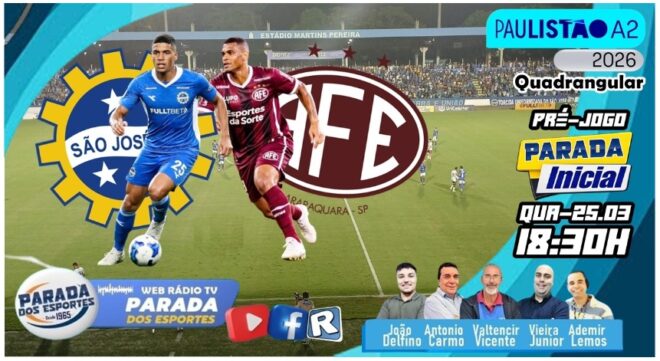 São José defende liderança isolada de quadrangular 2